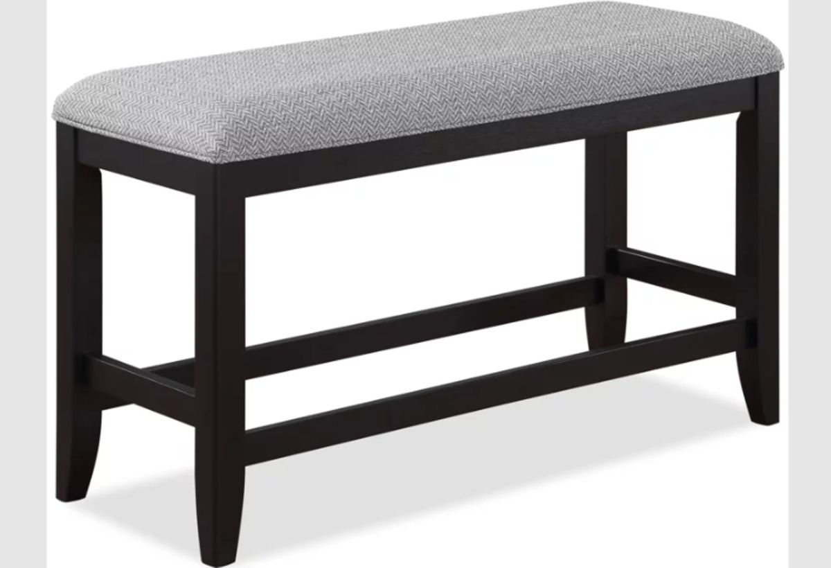 Crown Mark Furniture Frey Counter Height Bench in Dark Brown image