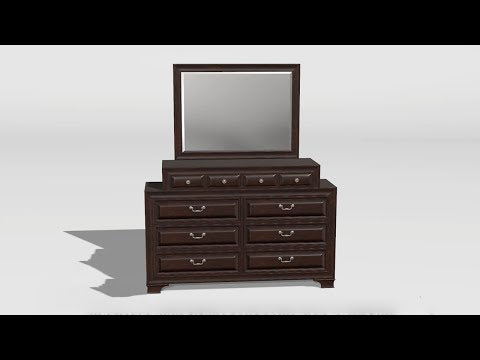  Furniture of America Brandt 10-Drawer Dresser CM7302CH-D EXTERNAL_VIDEO 1