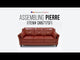  Furniture of America Pierre Stationary Leatherette Sofa CM6717BR-SF-PK EXTERNAL_VIDEO 1