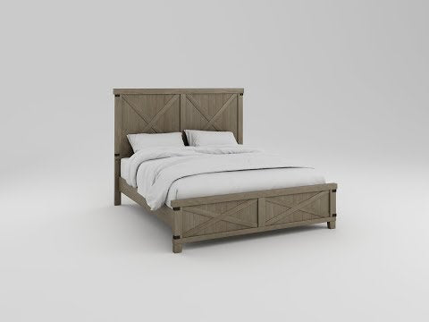  Furniture of America Bianca Queen Panel Bed CM7734GY-Q-BED EXTERNAL_VIDEO 1