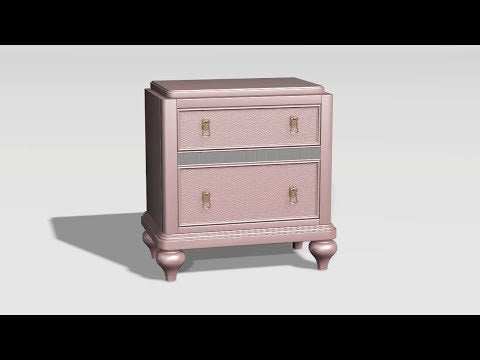  Furniture of America Avior 2-Drawer Nightstand CM7170RG-N EXTERNAL_VIDEO 1