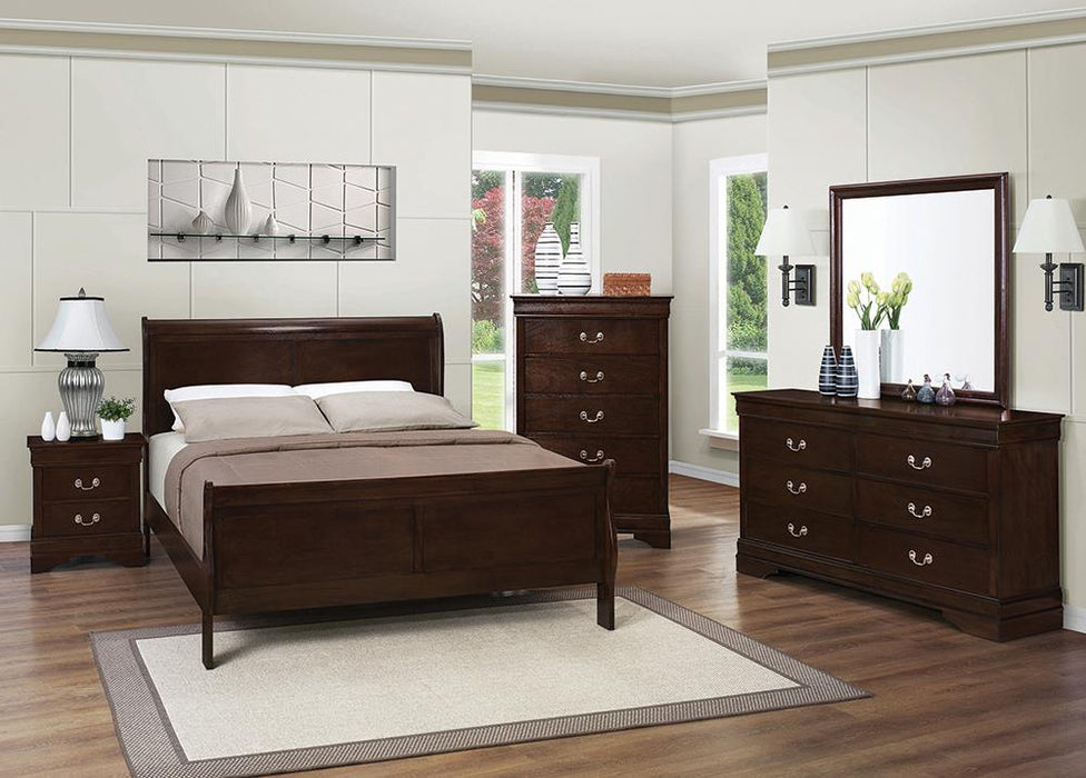 Louis Philippe Full Bed 4 Pc Set