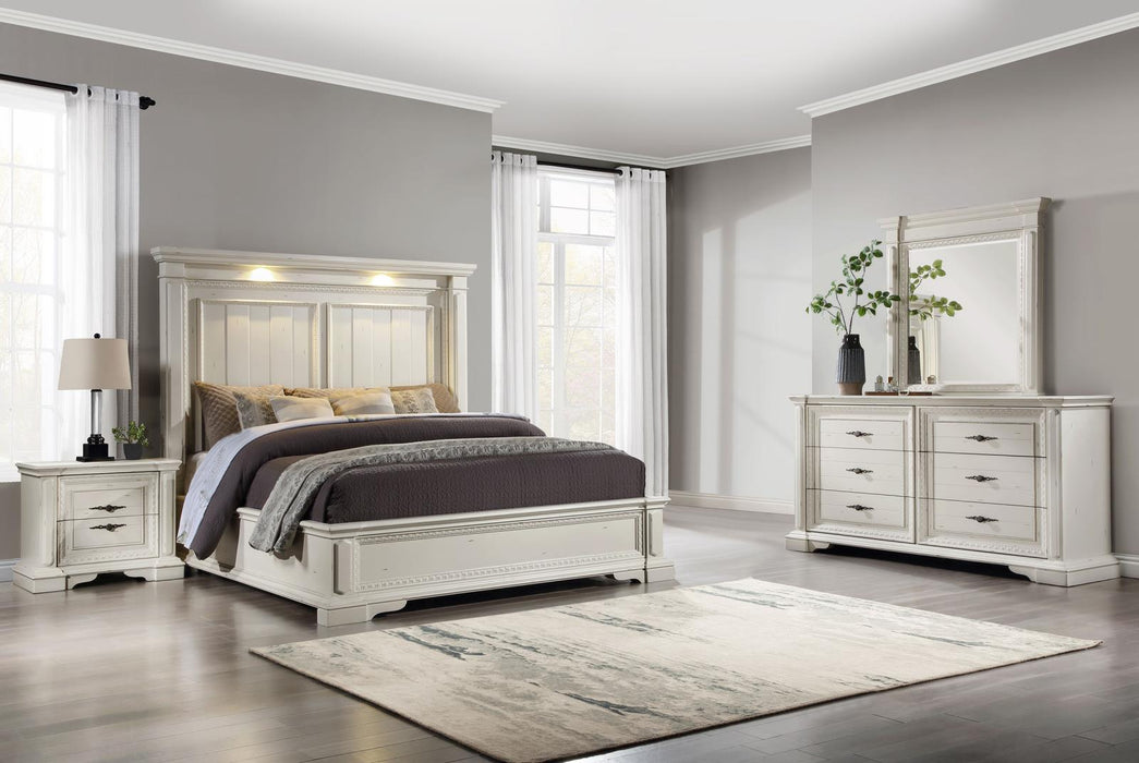 Evelyn Eastern King Bed 4 Pc Set