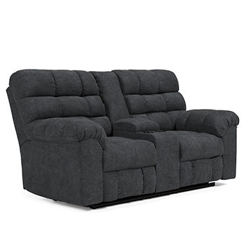 Wilhurst Reclining Loveseat with Console Image