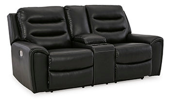 Warlin Power Reclining Loveseat with Console Image