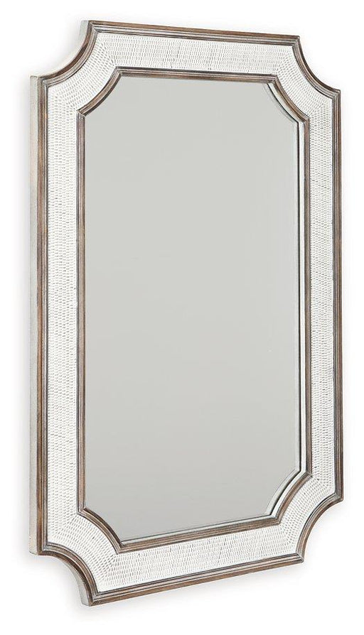 Howston Antique White Accent Mirror image