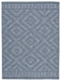 Finnwell Blue 5'3" x 7' Rug image