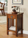 Valencia IV Antique Oak Telephone Stand w/ One Drawer image