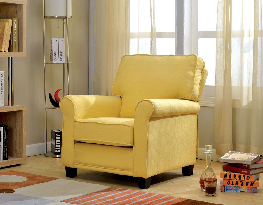 BELEM Yellow Single Chair w/ Yellow image