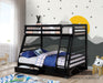 California Iv Black Twin/Full Bunk Bed image