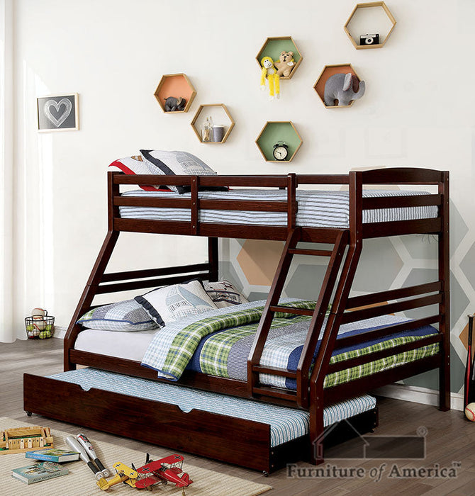 Elaine Wire-Brushed Warm Gray Twin/ Full Bunk Bed image