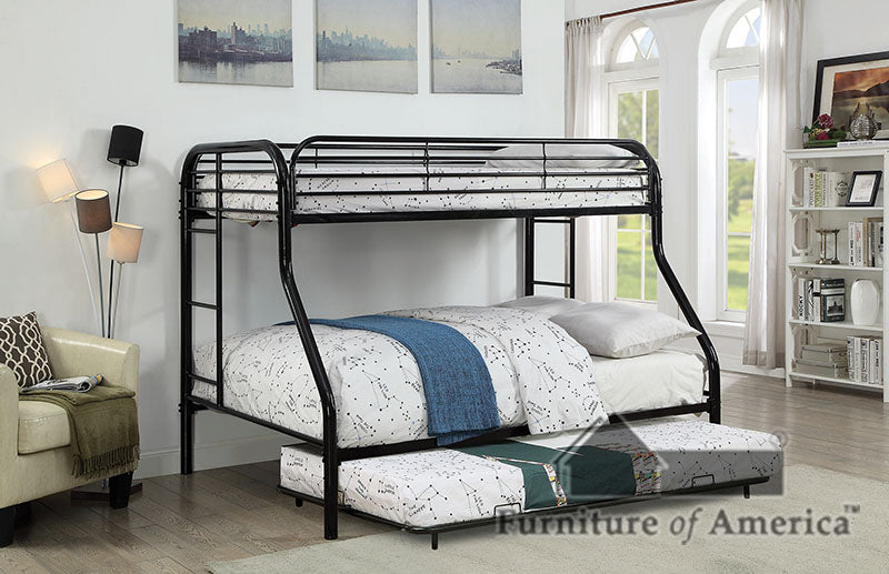 Opal Black Twin/Full Bunk Bed image