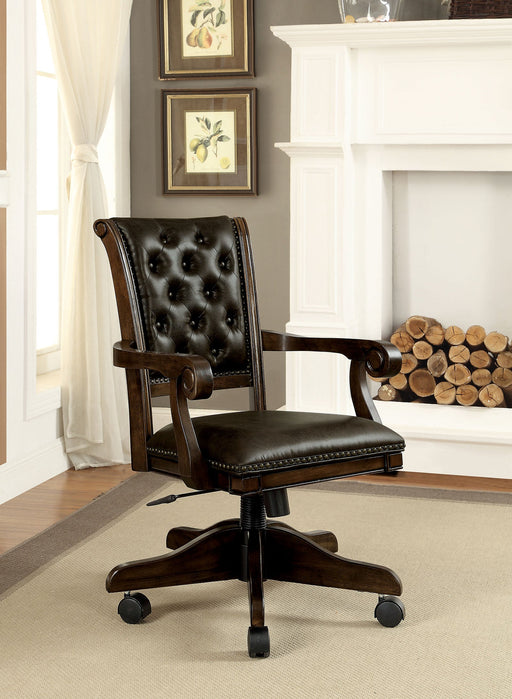KALIA Brown/Dark Brown Height-Adjustable Arm Chair image