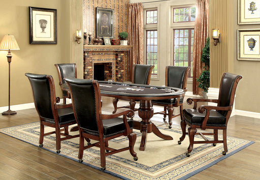 MELINA Brown Cherry 7 Pc. Dining Table Set image