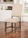Julia Light Oak/Ivory Side Chair (2/CTN) image