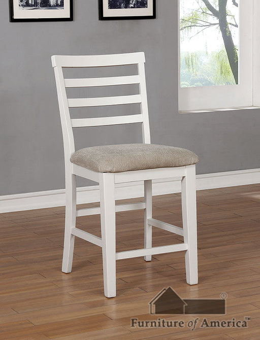Kiana White Counter Ht. Side Chair (2/CTN) image
