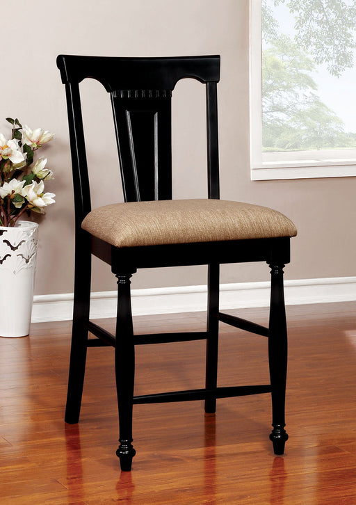 SABRINA Black Ctr Ht. Chair, Cherry & Black (2/CTN) image