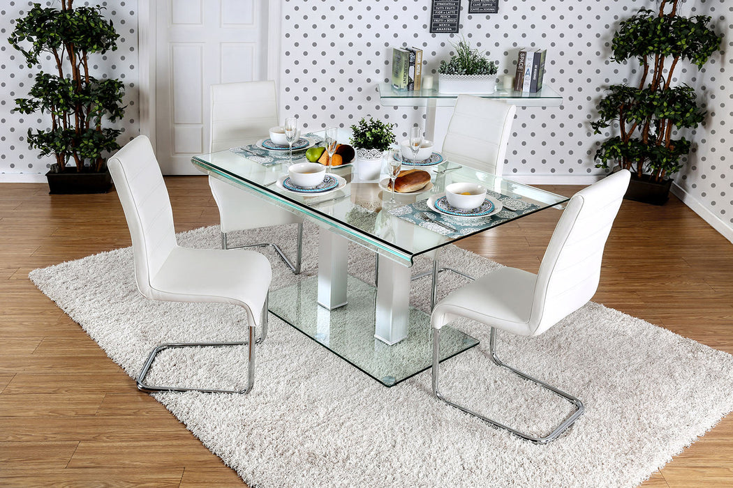 Richfield I Silver/Chrome 7 Pc. Dining Table Set image