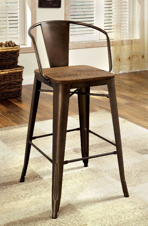 COOPER II Dark Bronze/Natural Counter Ht. Chair (2/CTN) image