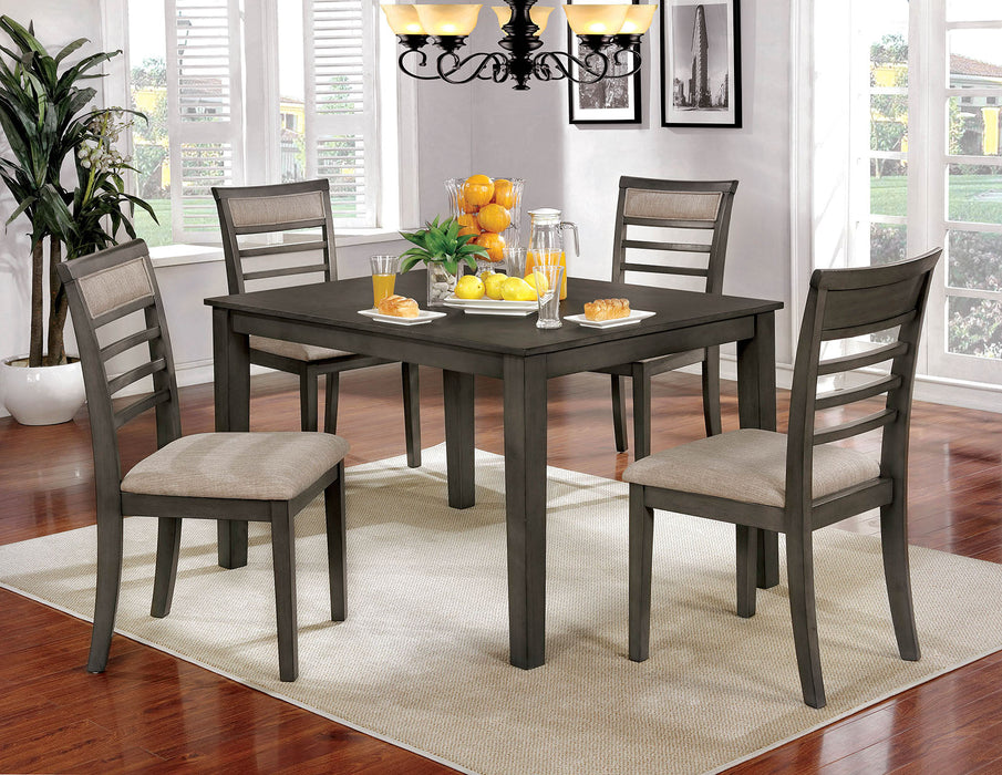 Fafnir Weathered Gray/Beige 6 Pc. Dining Table Set w/ Bench image