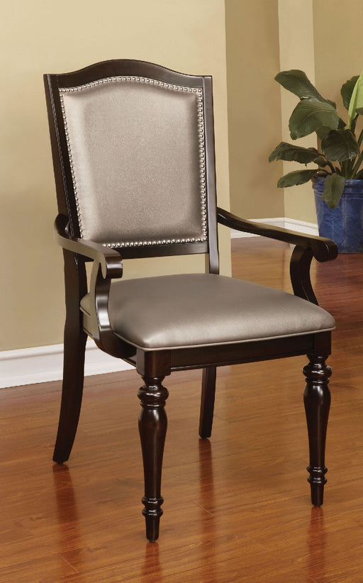 Harrington Dark Walnut/Pewter Arm Chair (2/CTN) image