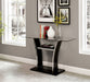 Staten Glossy Black/Chrome Sofa Table image