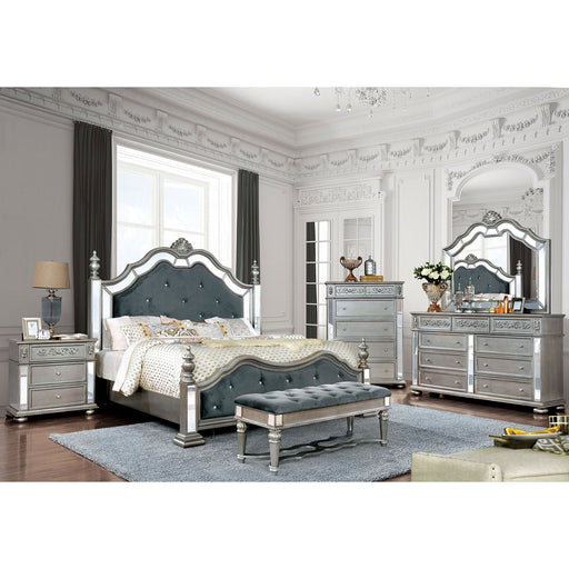 Azha Silver/Gray 4 Pc. Queen Bedroom Set image