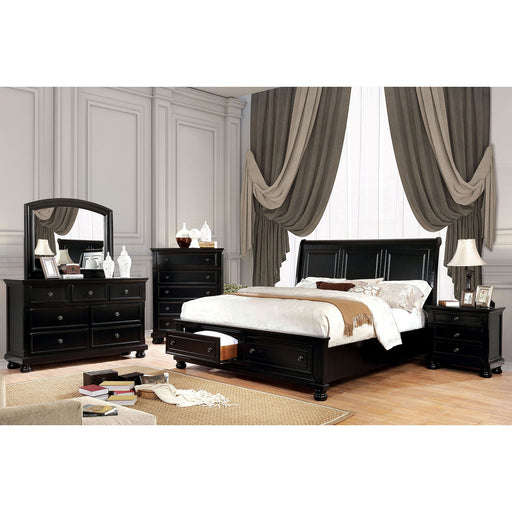 Castor Black 5 Pc. Queen Bedroom Set w/ 2NS image