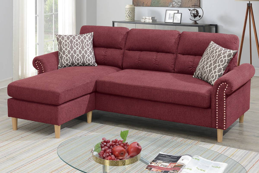2-Pcs Sectional With 2 Pillow