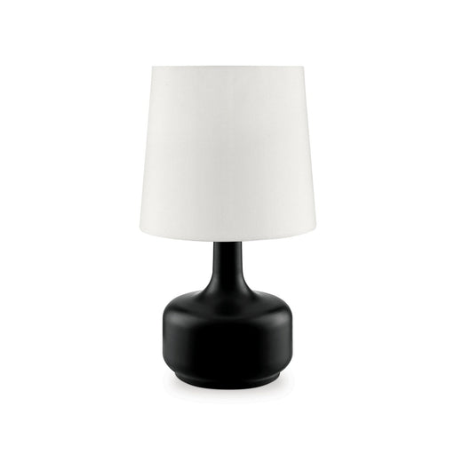 Farah Black 17"H Matte Black Table Lamp image