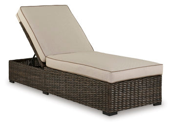 Coastline Bay Outdoor Chaise Lounge with Cushion Image