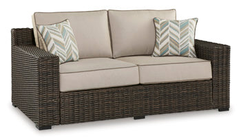 Coastline Bay Outdoor Loveseat with Cushion Image