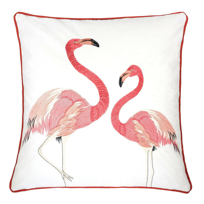 Lina Flamingo 20" X 20" Pillow, Pair Flamingo image