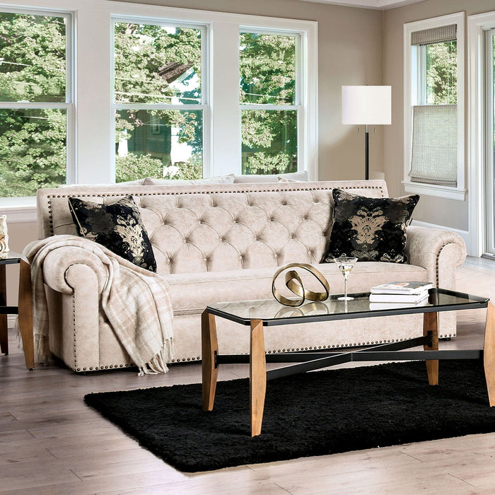 Parshall Beige W/ Gold Highlights Sofa image