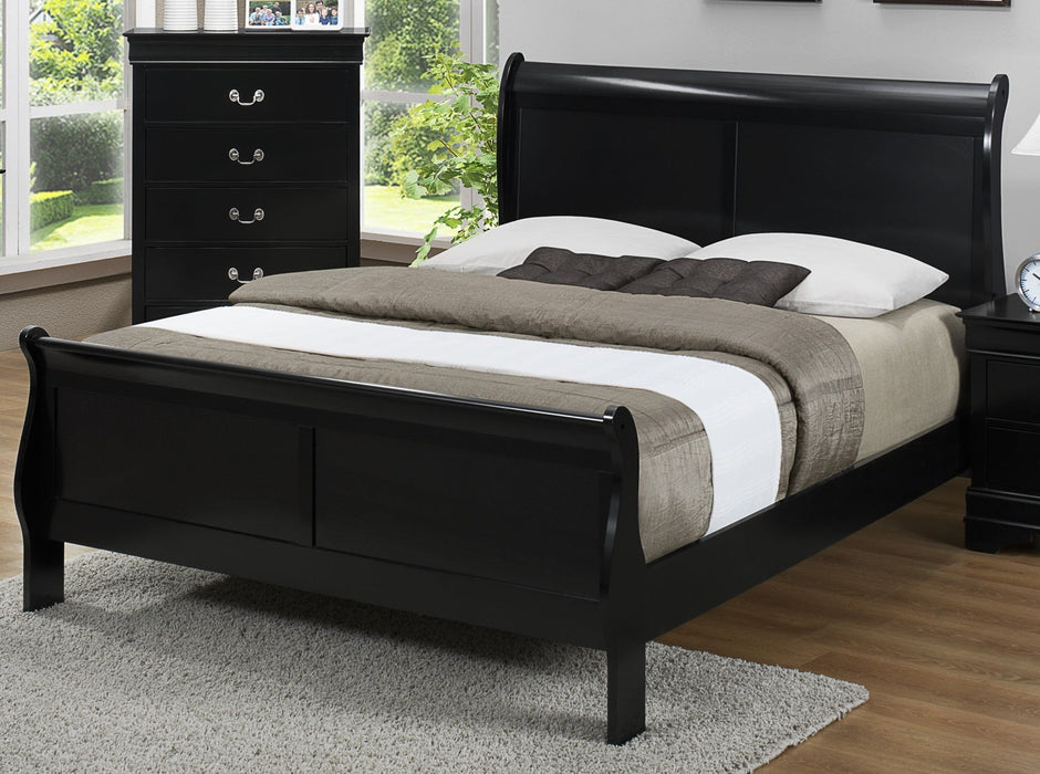 Crown Mark Furniture Louis Philip Twin Bed in Black image